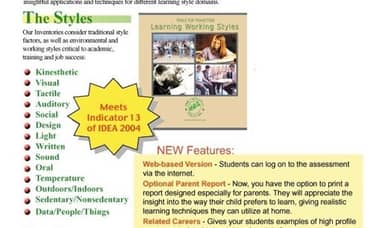 學習與工作風格評估量表(原文:Learning/Working Styles Inventory)