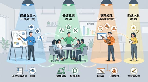 專案新手遇到 Product Owner、Scrum Master、Project Manager 怎麼分清楚各自職責？
