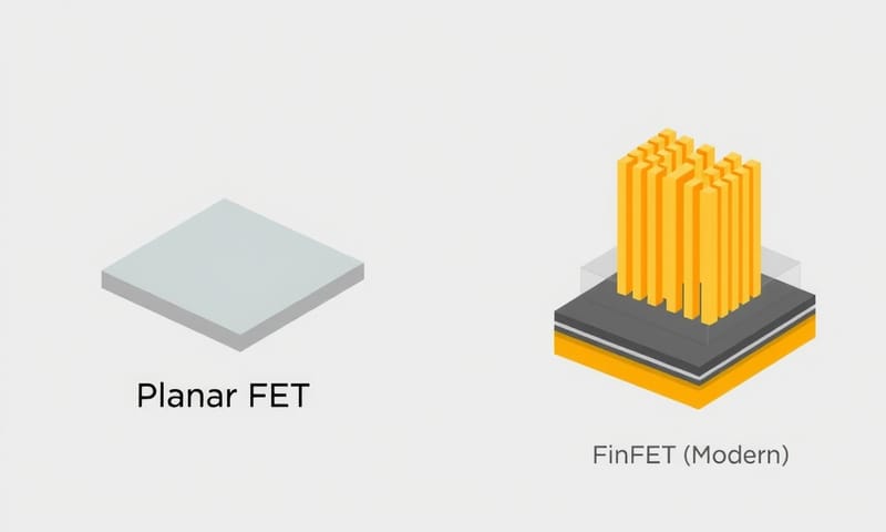 從平面到立體：電晶體結構的演進