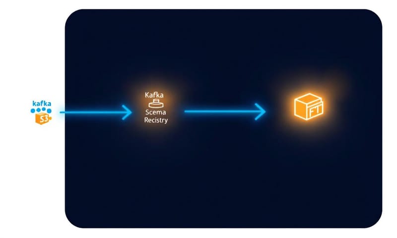 整個資料流程的樣子，從 Kafka 到 Paimon on S3