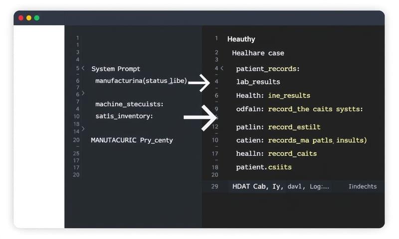 修改 System Prompt 以適應不同產業的示意