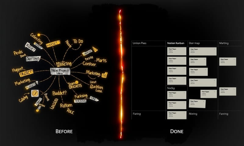 從腦中的混亂點子到結構化的專案看板