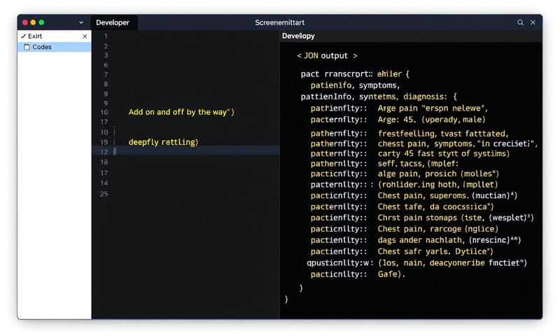 重現 Bug：左邊是簡短輸入，右邊是 AI 腦補出的驚人結果