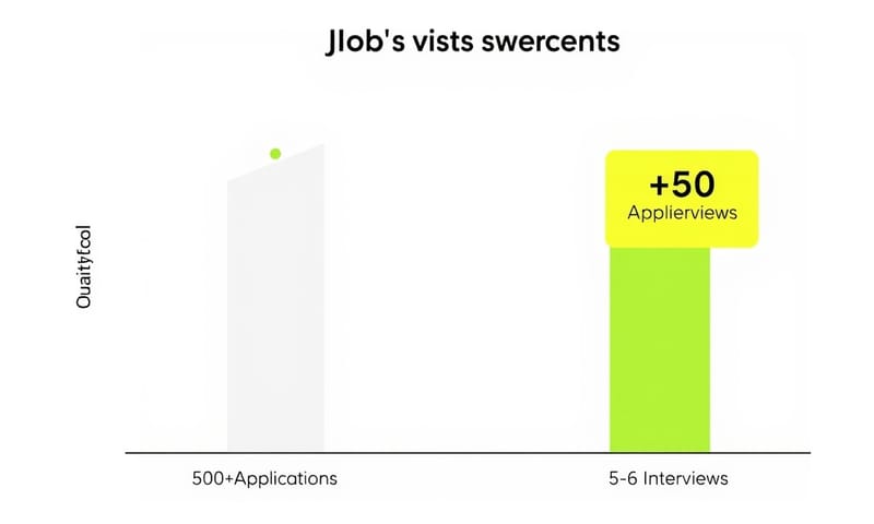 申請數量 vs. 面試率的懸殊對比