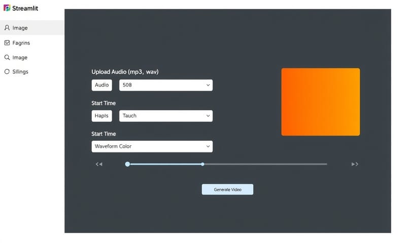 最終用 Streamlit 做出來的網頁操作介面
