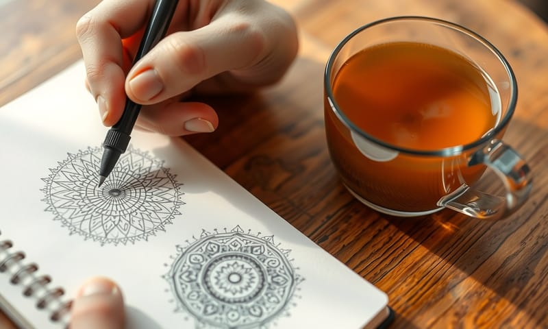 用手寫或塗鴉取代滑手機的療癒時刻