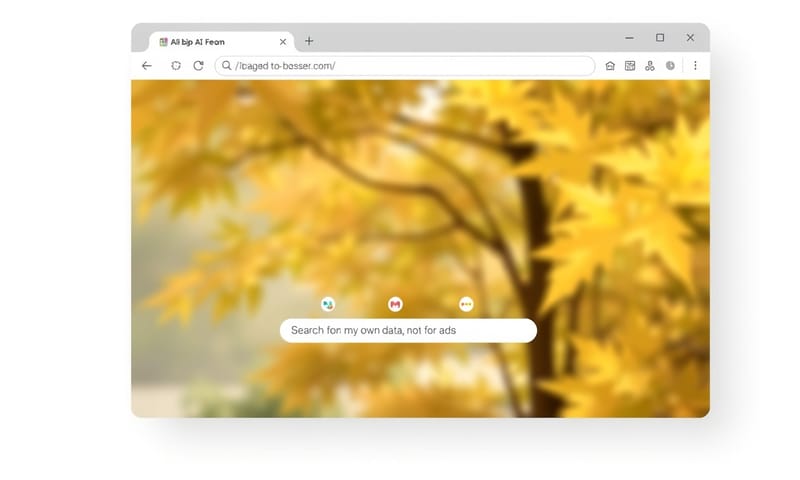 一個以用戶為中心的瀏覽器介面，強調隱私與在地智慧。