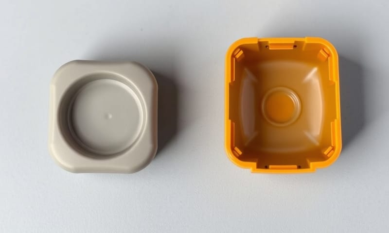 良品與不良品的並列對比