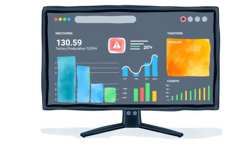 導入MES系統後的產能可視化，跟土法煉鋼差很多