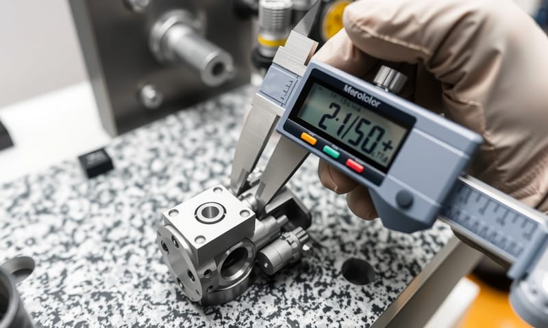 使用數位卡尺進行精密量測