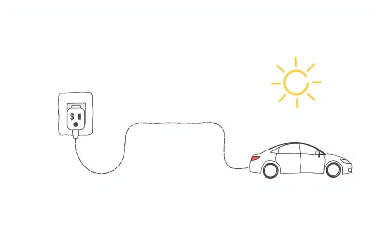 輔助充電概念流程示意圖