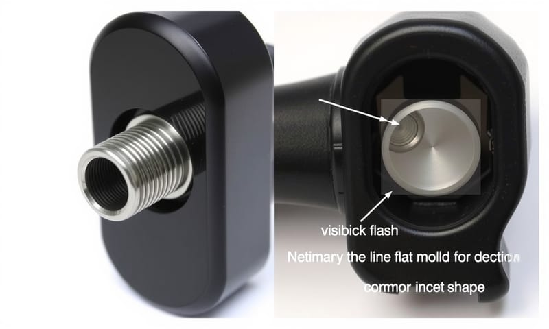 左邊是理想的成品，右邊則是常見的射出缺陷