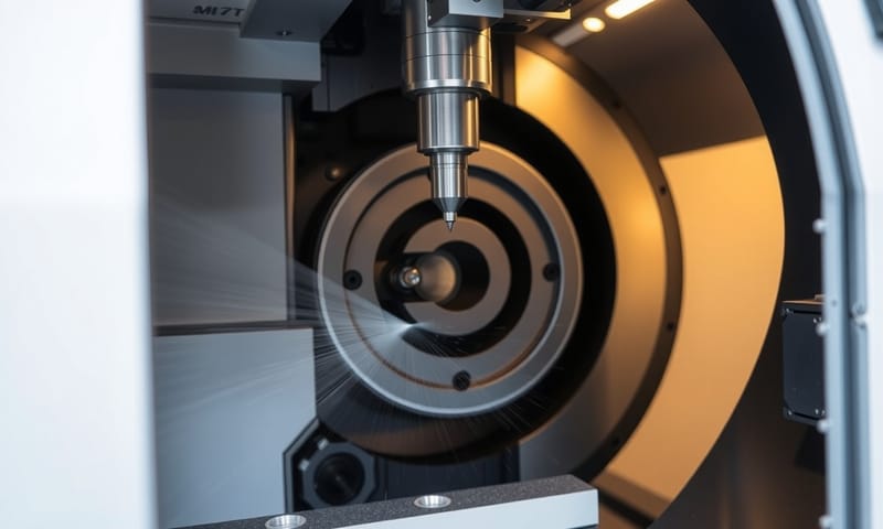 CNC 車銑複合加工機內部實景