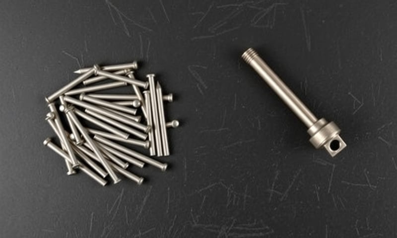 簡單圓柱銷與複雜客製銷的對比