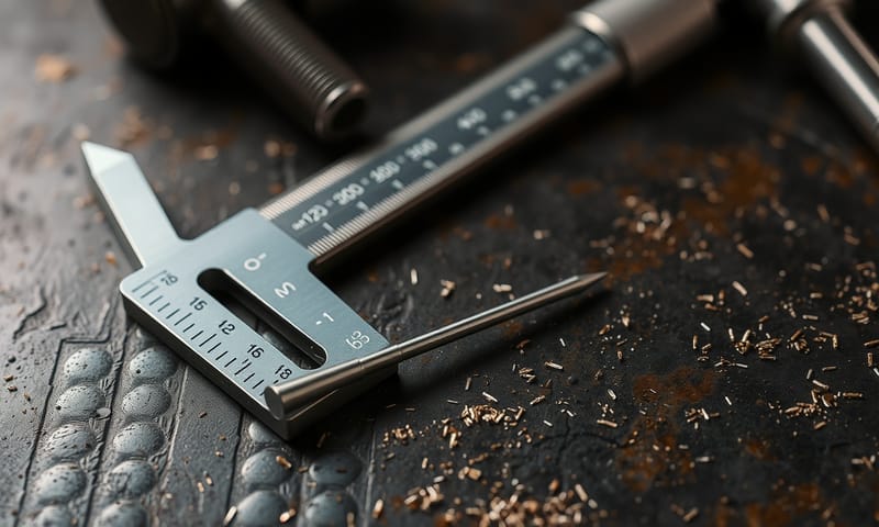 一把精密的分厘卡和一支完美的定位銷，代表著對尺寸近乎苛求的堅持。