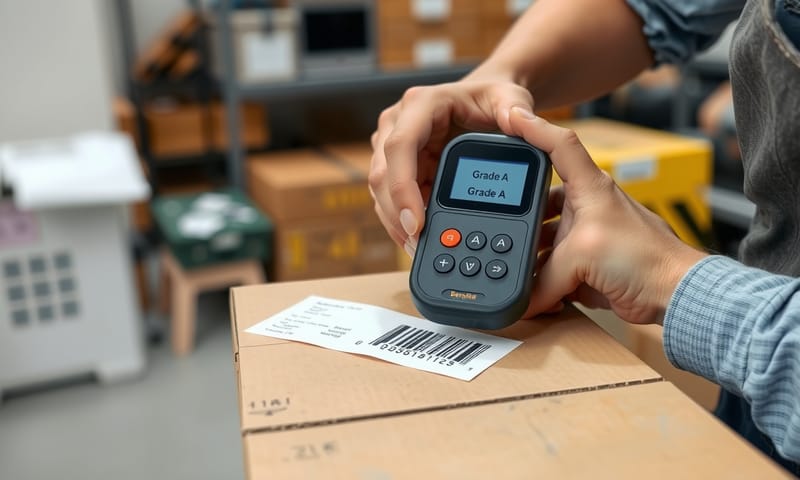 使用專業儀器檢測條碼印刷品質