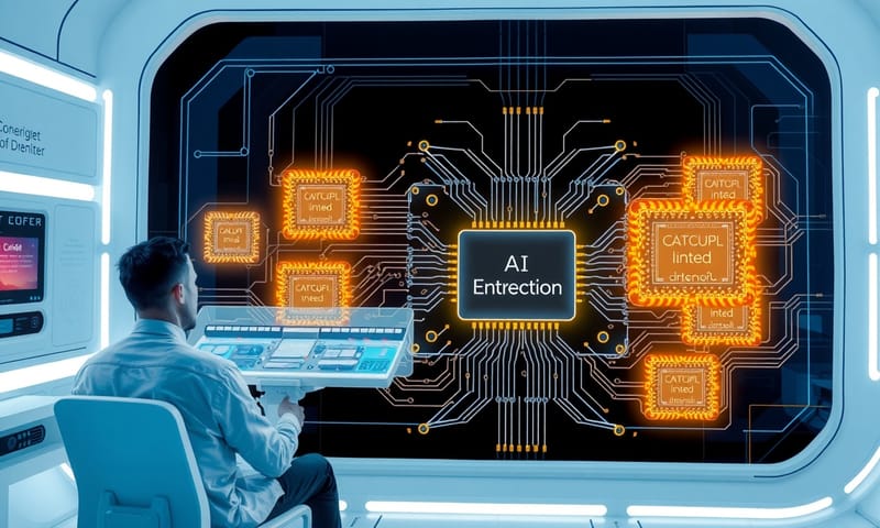 一位工程師透過 AI 平台同時管理多個設計任務