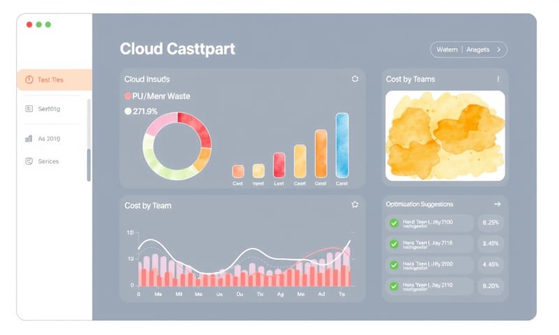 一個友善、非威脅性的成本儀表板範例